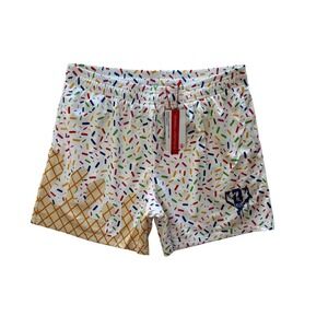 NWT Baseball LS 101 Ice Cream Shorts, Vanilla, Men's Size Large